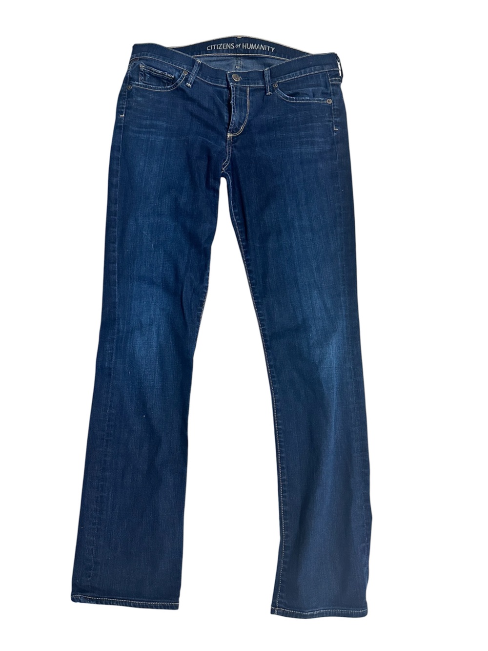 Citizens of Humanity Jeans Dark Wash Straight Leg Stretch Denim